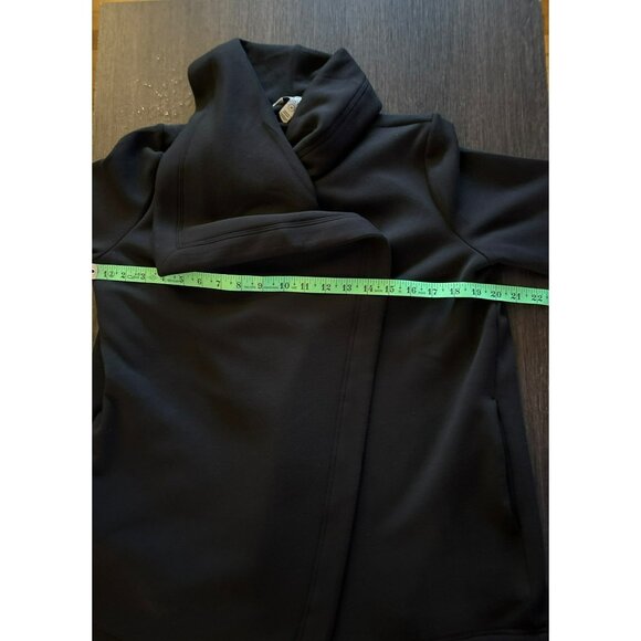 Spanx Black Modal Blend Air Essentials Drape Front Cardigan Size M - Picture 6 of 7